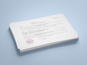 На картинке бланки для регистрации в Москве